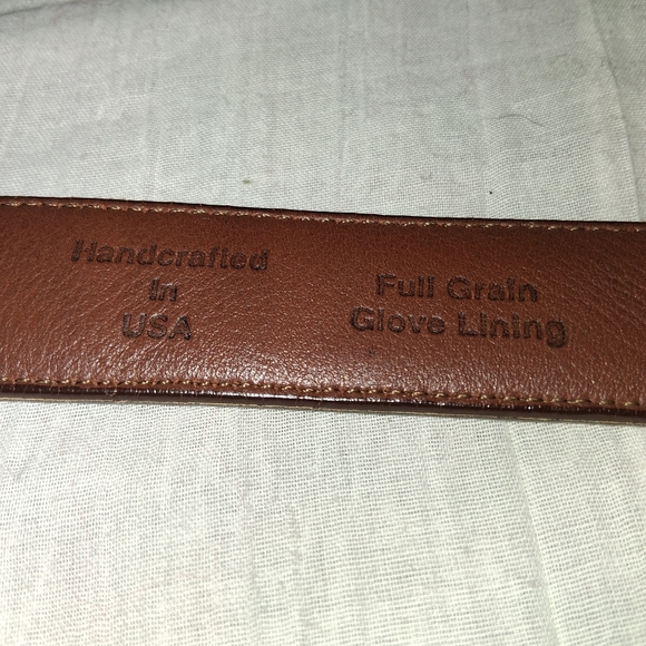 Brighton Brown Leather Belt with Silver Buckle - Picture 5 of 10